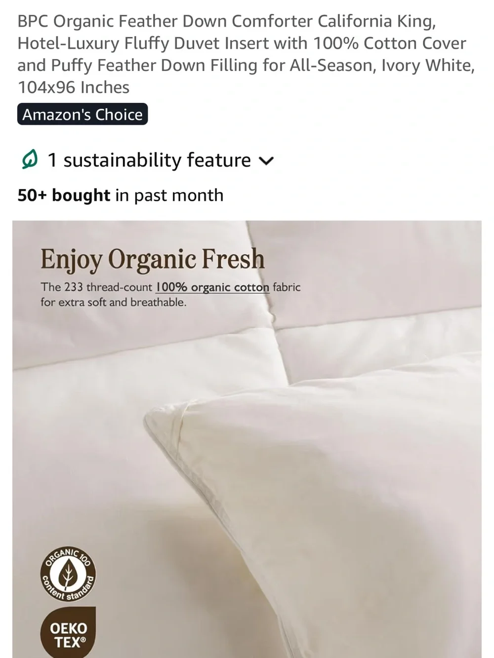 bp luxurious down
